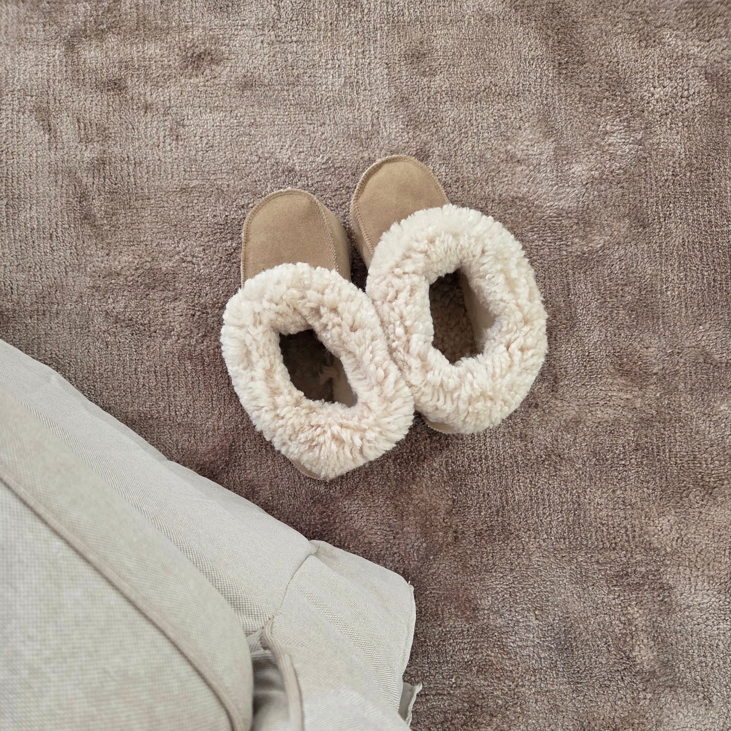 Fårskinnstofflor Handgjorda Beige