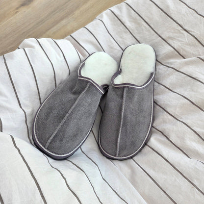 Ermis Fårskinnstofflor Grå