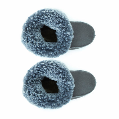 Fårskinnstofflor Handgjorda Grå - Barn