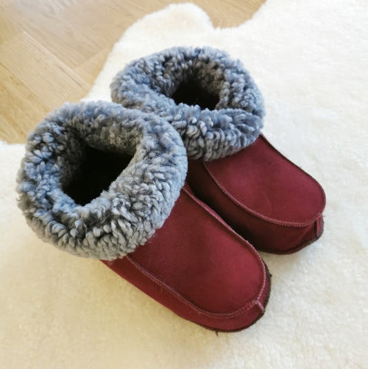 Fårskinnstofflor Handgjorda Christmas Edition