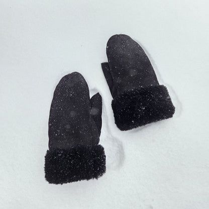 Fårskinnsvantar Handgjorda Svarta