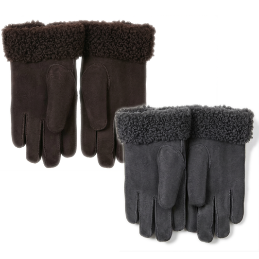 Helios Fårskinnshandskar Utgående färger (Brun/Grå/Marin/Svart)