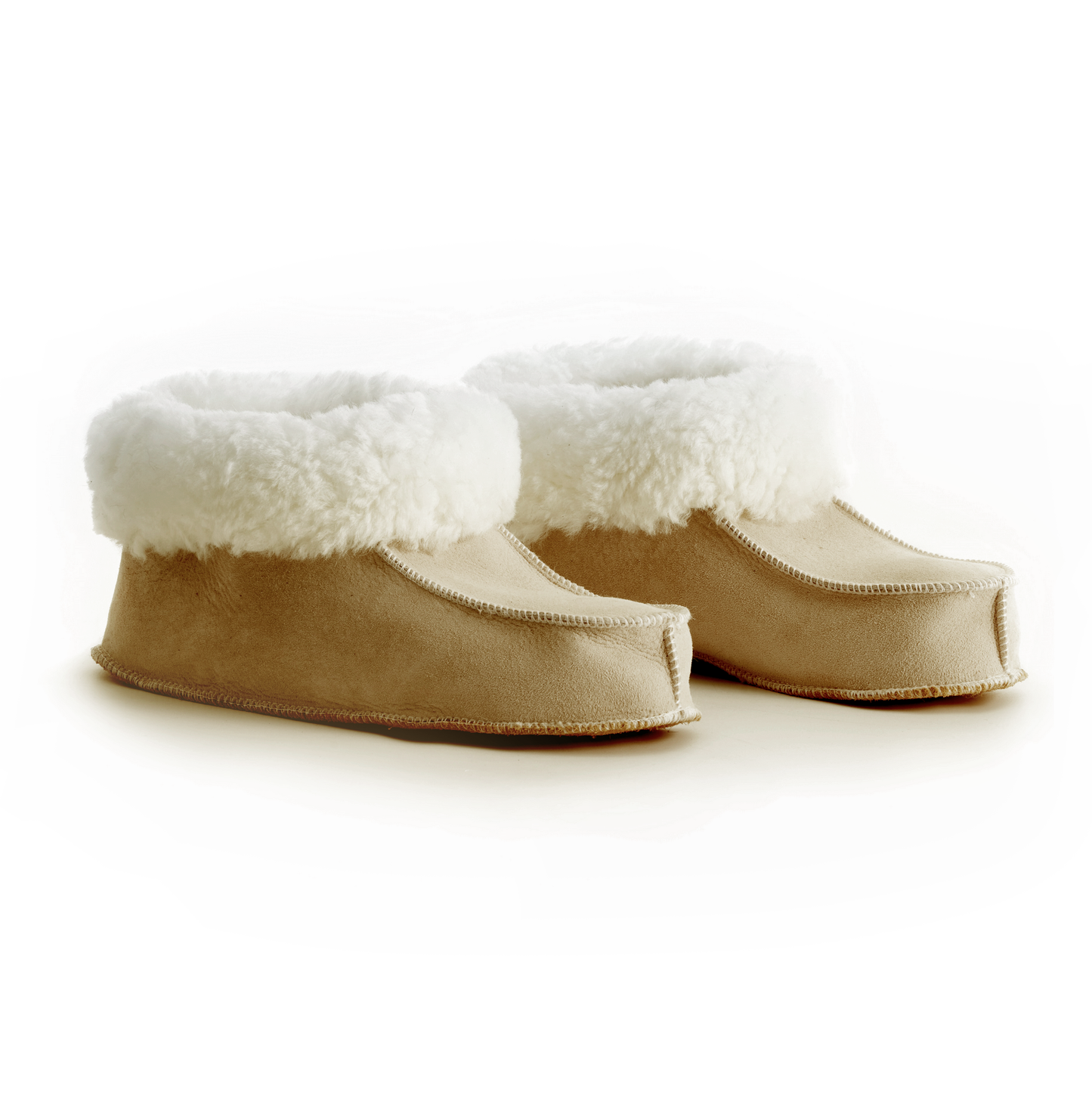 Fårskinnstofflor Handgjorda Beige