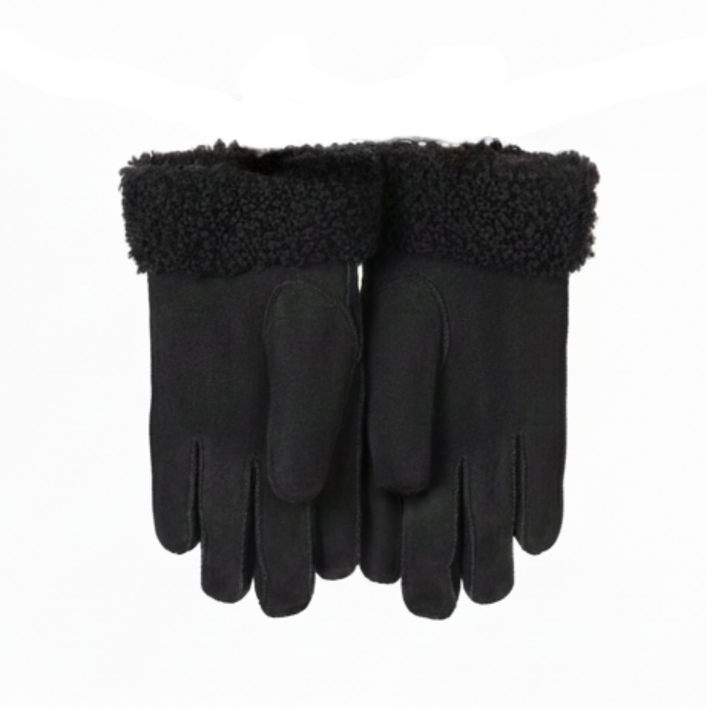 Helios Fårskinnshandskar Svarta