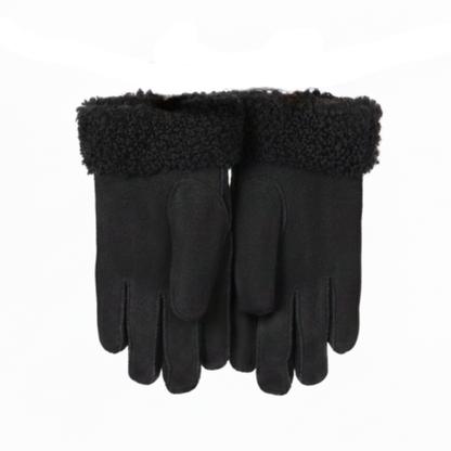 Helios Fårskinnshandskar Svarta